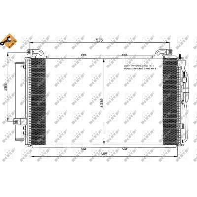 Afbeelding van Condensor, airconditioning NRF 35477