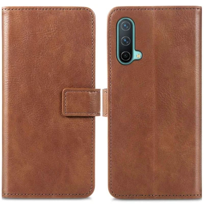 Afbeelding van OnePlus Nord CE 5G Hoesje Kunstleder iMoshion Bookcase Bruin Telefoonhoesje
