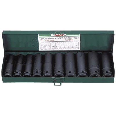Afbeelding van Contactdoos set HANS 1/2 10 stuks 24 mm, zeskant lang