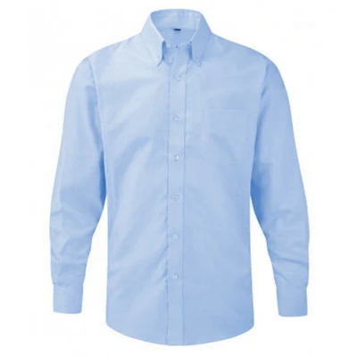 Afbeelding van Russell Collectie Heren Lange Mouw Easy Care Oxford Shirt (Oxford Blauw)