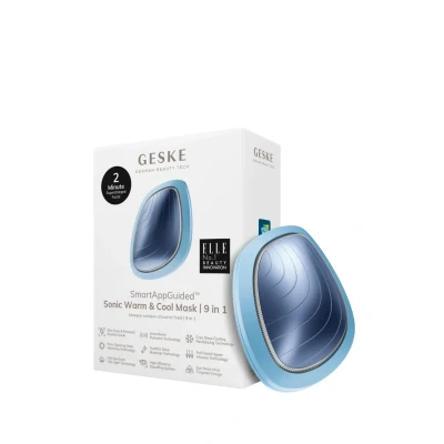 Afbeelding van GESKE SmartAppGuided™ Sonic Warm &amp; Cool Mask 9 in 1 Beauty LED gezichtsmasker Volledig spectrum en roodlichttherapie Warmte Koeling Verhoogde inname van gezichtsverzorging
