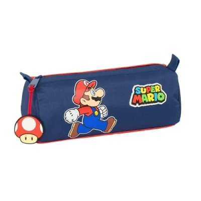 Afbeelding van Alleshouder Super Mario Trick Rood Donkerblauw 21 x 8 7 cm