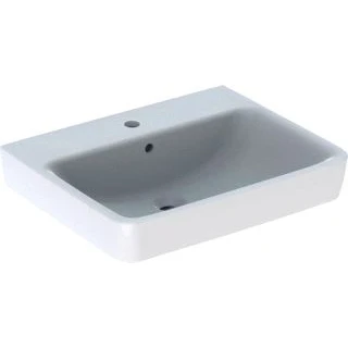 Afbeelding van Geberit Renova Plan wastafel 60 x 48 cm met kraangat/overloop wit
