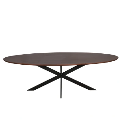 Afbeelding van Starfurn Ferris eettafel ovaal 240 cm bruin Hout