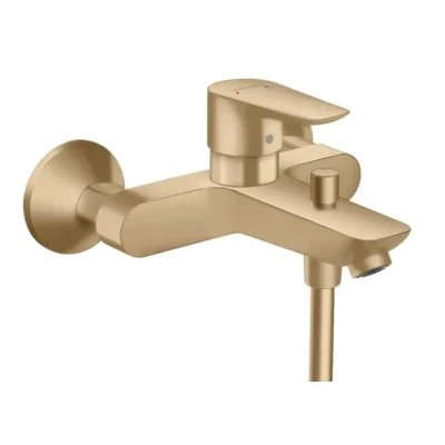 Afbeelding van Hansgrohe Talis E 1 greeps badmengkraan opbouw Brushed