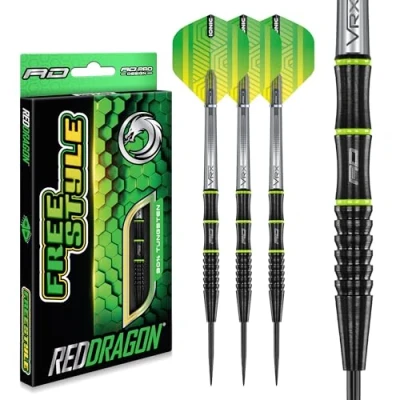 Afbeelding van RED DRAGON Freestyle: Steeltip Tungsten Dartpijlen Professioneel 21 gram