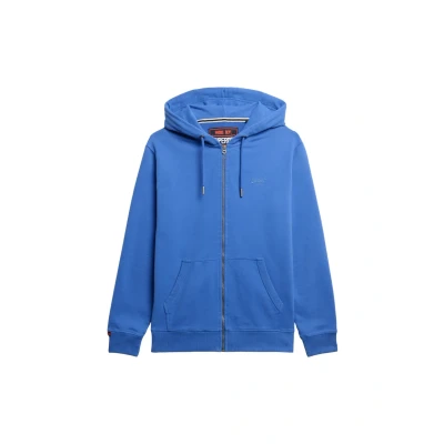 Afbeelding van Superdry Sweater met rits, Heren, Maat: Small, Chambray blue