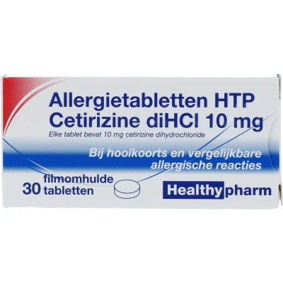 Afbeelding van Allergietablet Cetirizine Dihcl Htp Tablet Fo 10mg