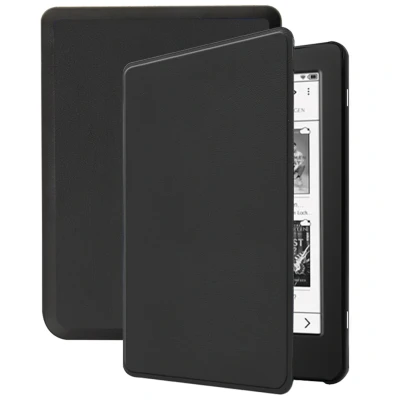 Afbeelding van Tolino Page 2 Hoes: iMoshion Slim Hard Case Bookcase Zwart Kunstleder E Reader Hoezen