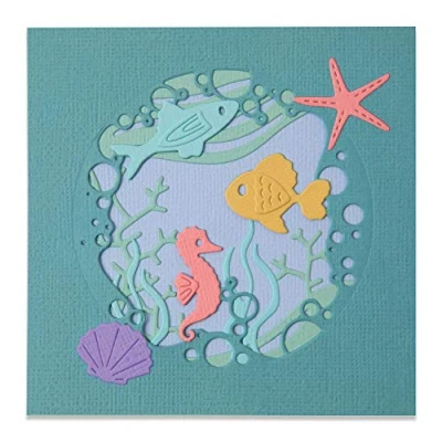 Afbeelding van Sizzix Thinlits Snijmal Set Ocean Scene 9 stuks