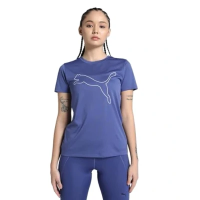 Afbeelding van Puma TAD Essential LOGO TEE Sport Tshirt, Dames, Maat: Medium, Blue crystal