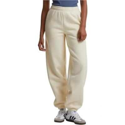 Afbeelding van Urban Classics Fluffy joggingbroek voor dames, losse pasvorm, maten XS 5XL, witzand.,