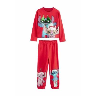 Afbeelding van Next License LILO AND Stitch Christmas SET Pyjama voor kinderen, Maat: 134, Red
