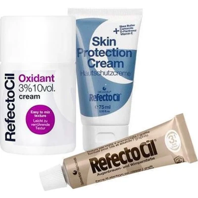 Afbeelding van @home Kit Beauty Refectocil Wenkbrauwverf 3.1 Lichtbruin Basis bundel/set/pakket