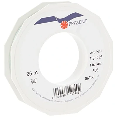 Afbeelding van Präsent Satijnen lint Oudgroen 15 mm breed, 25 m lengte