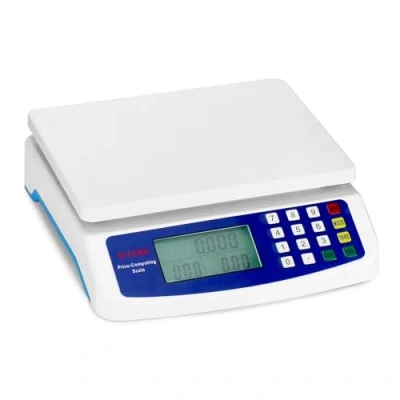Afbeelding van QWORK® Elektronische keukenweegschaal 30 kg, digitale met LCD display, batterijen niet inbegrepen
