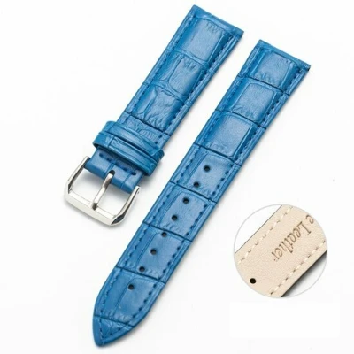 Afbeelding van Garmin Approach S12 / S40 S42 Crocodile leren bandje Blauw