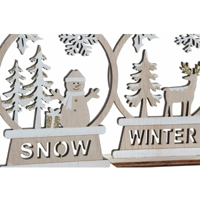 Afbeelding van Kerstversiering DKD Home Decor Hout Rendier (12 x 4 15 cm) (2 Stuks)