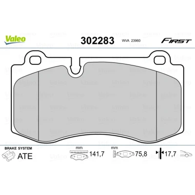Afbeelding van Valeo Remblokset 302283