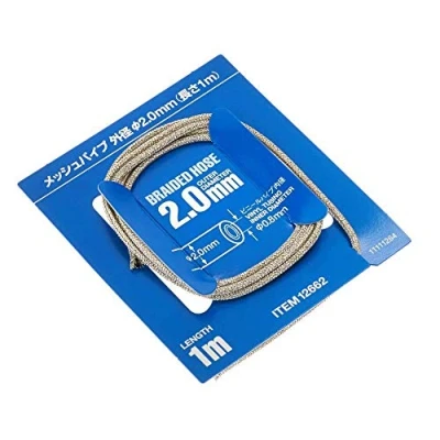 Afbeelding van TAMIYA 12662 1:6/1:12/1:24 0,8 x 2,0 mm weefselslang 1 m, modelbouw, knutselen, hobby, lijmen, plastic kit accessoires
