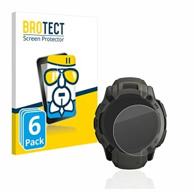 Afbeelding van BROTECT Screenprotector voor Garmin Instinct 2X Solar Folie Beschermfolie Beschermglas transparant (6 Stuks)