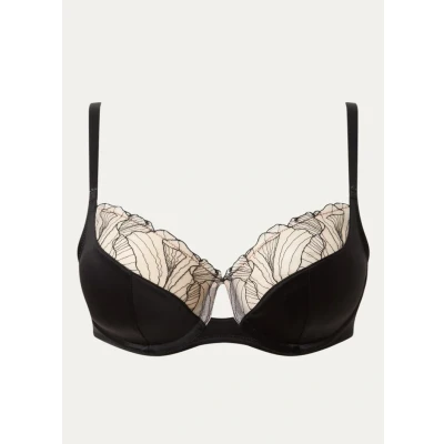 Afbeelding van Chantelle dames Tattoo Love beugel bh met kant in de kleur Zwart, maat: B80