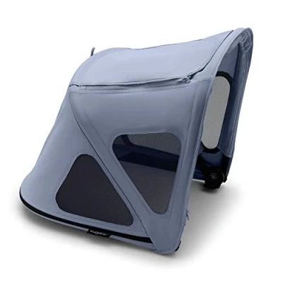 Afbeelding van Bugaboo Fox/Cameleon3/Lynx breezy zonnekap, compatibel met alle Fox kinderwagens, blauw