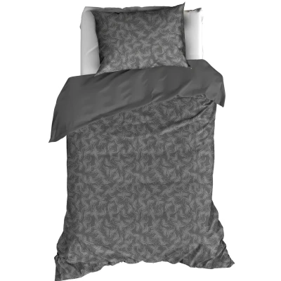 Afbeelding van Dekbedovertrek De Witte Lietaer Alvaro Natural Grey Flanel 140 x 200 / 220 cm 1 Persoons