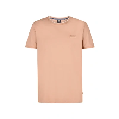 Afbeelding van Petrol Industries LOGO Driftpoint Tshirt basic, Heren, Maat: Large, Sandal wood