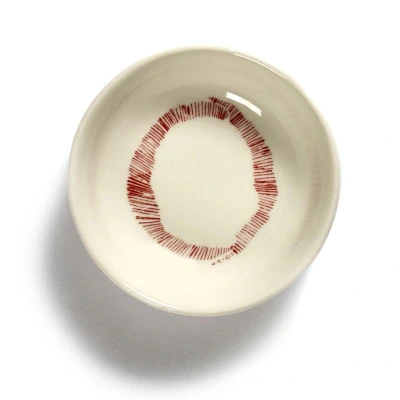 Afbeelding van Serax Feast By Ottolenghi SchaaltjeØ7,5 White Red