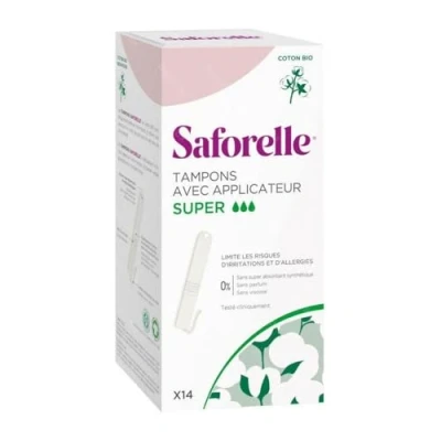 Afbeelding van Saforelle Coton Protect Tampons Inbrengh. Super 14