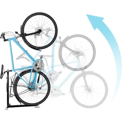 Afbeelding van BIKE NOOK PRO Verticale Fietsstandaard &amp; Rack Vrijstaand, Staande Vloerstandaard voor Indoor Fietsenstalling Garages Appartement…