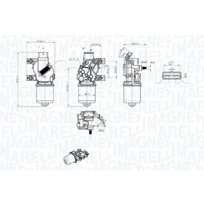 Afbeelding van Magneti Marelli Ruitenwissermotor 064043803010