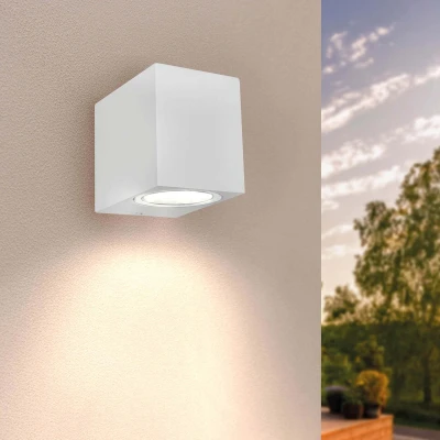 Afbeelding van Ledvion Wandlamp, LED Lamp, Buitenlamp, Buitenverlichting, Tuinverlichting, Gevel Verlichting, San Diego, Witte GU10 fitting