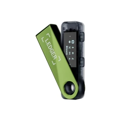 Afbeelding van Ledger Nano S Plus Crypto Hardware Wallet met USB C Voor Bitcoin, Ethereum, Solana &amp; NFT’s Beheer 1000+ Coins Oxidate Green