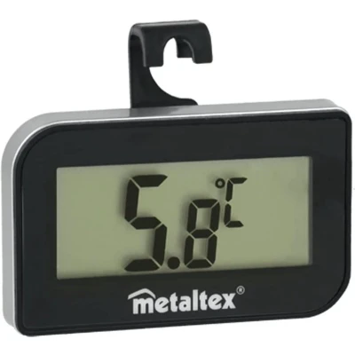 Afbeelding van Metaltex Koelkastthermometer Zwart/Zilver
