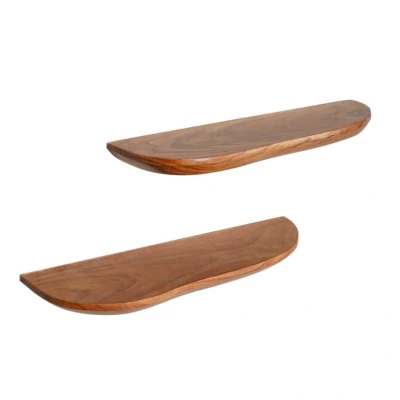 Afbeelding van Starfurn Wandplank set van 2 Live edge 60 cm Hout