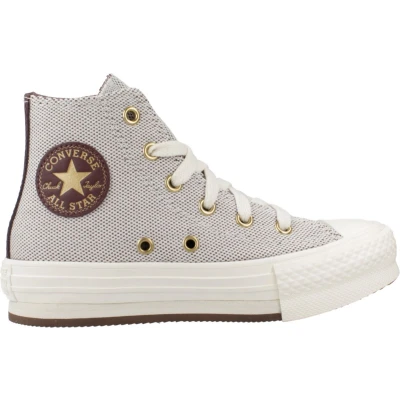 Afbeelding van Converse Chuck Taylor ALL STAR EVA LIFT Unisex Sneakers hoog voor kinderen, Maat: 31, Trail mixed/egret/gold Textiel