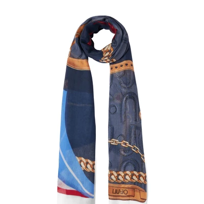 Afbeelding van LIU JO Sjaal, Dames, Maat: One Size, Dark blue