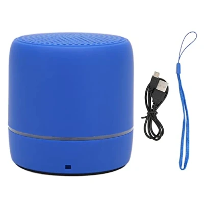 Afbeelding van Draagbare Bluetooth luidspreker, Bluetooth5.0 stereoluidspreker Heldere Stereo Rijke Bas Mini luidspreker met Gekleurde Verlichting voor Buiten(Blauw)
