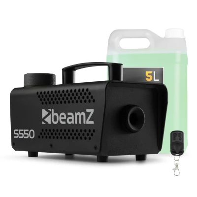 Afbeelding van BeamZ S550 rookmachine met 5 liter rookvloeistof Party