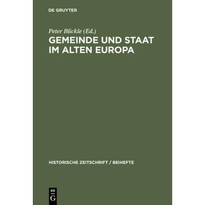 Afbeelding van Historische Zeitschrift / Beihefte Gemeinde und Staat im Alten Europa
