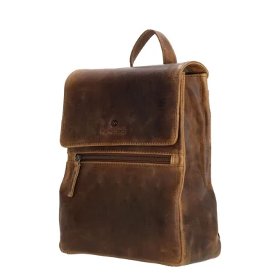 Afbeelding van Micmacbags Next Navajo Backpack brown Damestas Leren tas