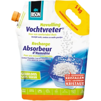 Afbeelding van 2x Bison Vochtvreter Navulling Neutraal 5kg