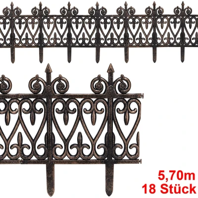 Afbeelding van Deuba Borderrand Kunststof 18 Stuks = 570cm UV bestendig Bruin