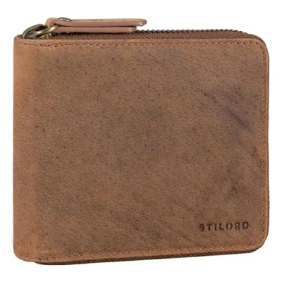 Afbeelding van STILORD &#039;Amy&#039; RFID Portemonnee voor Dames Leer Grote Vintage Wallet Vrouwen Leren met Muntvaak Beursje in Geschenkdoos Echt Leer, Kleur:torino bruin