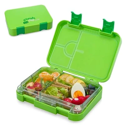 Afbeelding van Schmatzfatz junior kinder lunchbox, broodtrommel met variabele vakken (groen)