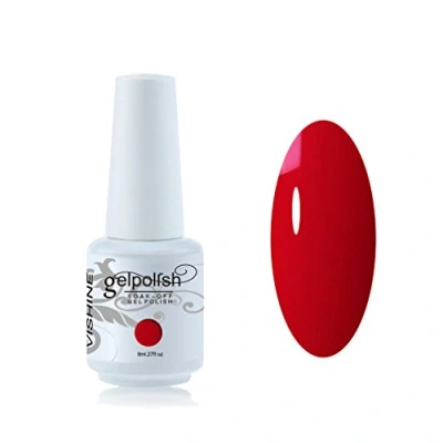 Afbeelding van Vishine Soak Off nagellak 8ml, semi permanent, UV, LED, gel, manicure, onderlak, donkerroze (1588)