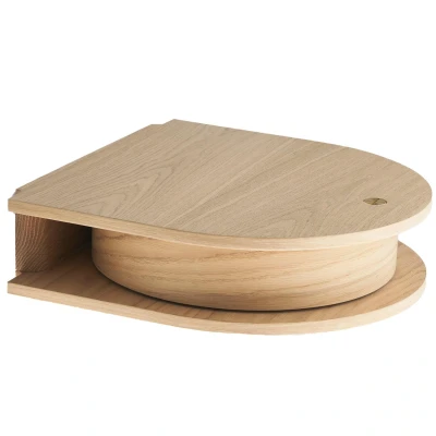 Afbeelding van Northern Valet wand console tafel small 37x37 licht eiken