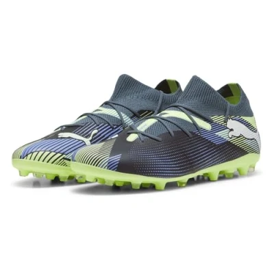 Afbeelding van Puma Future 7 Match MG Voetbalschoenen met kunststof noppen, Heren, Maat: 44, Gray skies/white/fizzy apple Textiel/ synthetisch